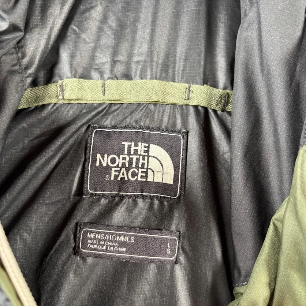 North Face Fanorak Anorak Mens L Green Windbreaker Fanny Pack Hiking Packable